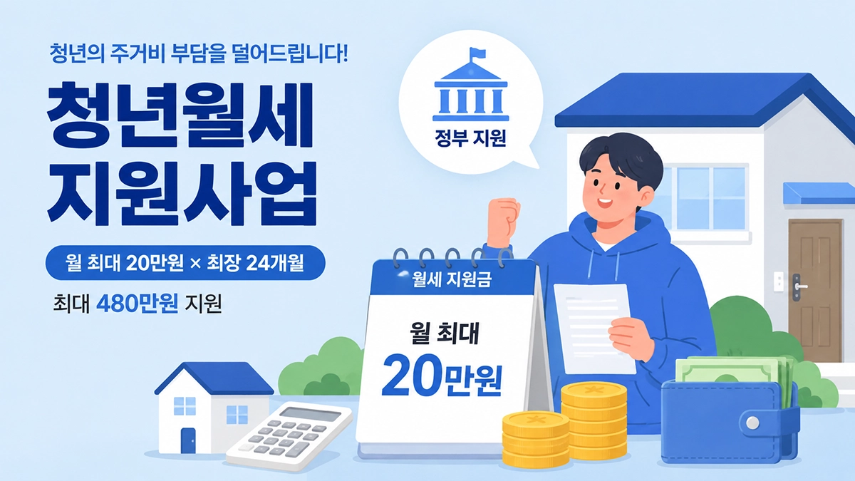청년월세 지원사업 월 최대 20만원 지원