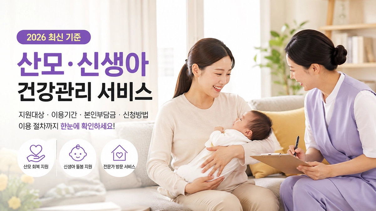 2026 산모·신생아 건강관리 서비스 지원대상 및 신청방법 안내