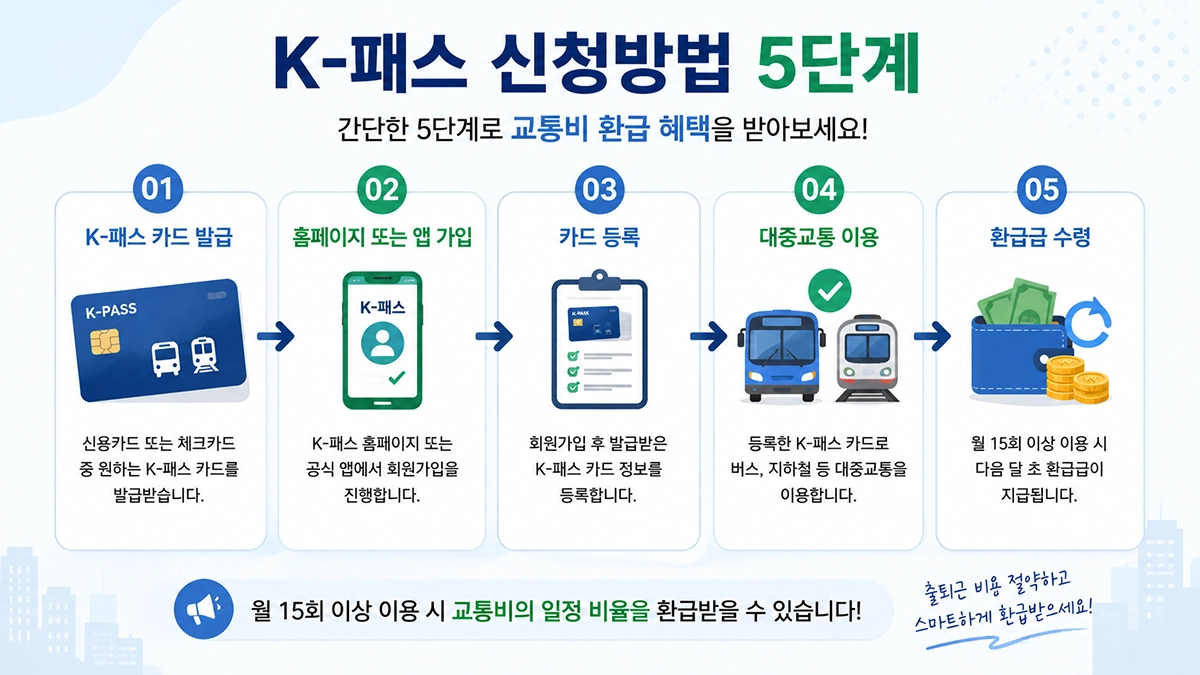 K-패스 신청방법 가입 절차 안내