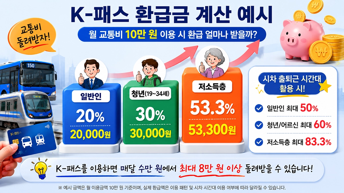 K-패스 환급금 계산 예시