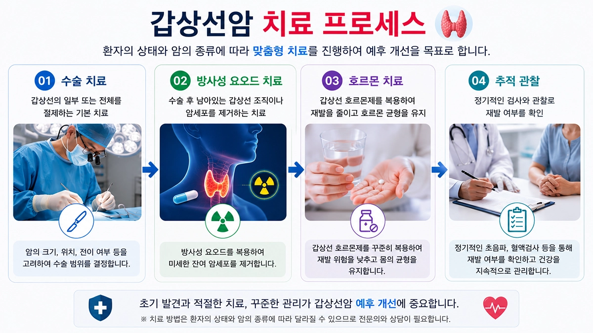 갑상선암 치료 과정과 수술 후 관리