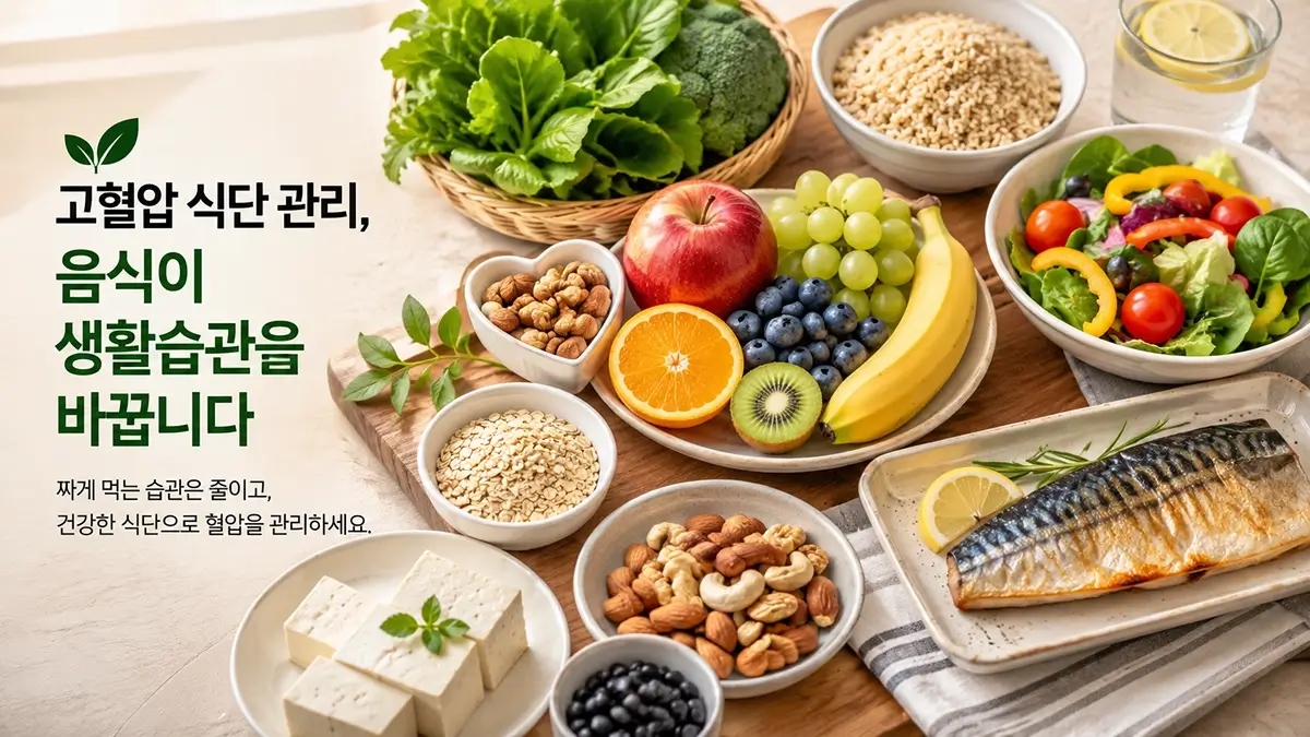 고혈압에 좋은 음식과 식단 관리