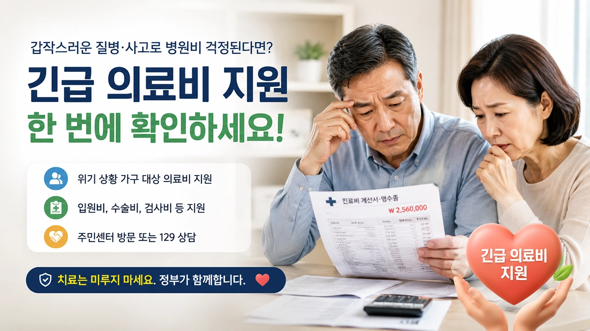 긴급 의료비 지원 제도와 병원비 부담