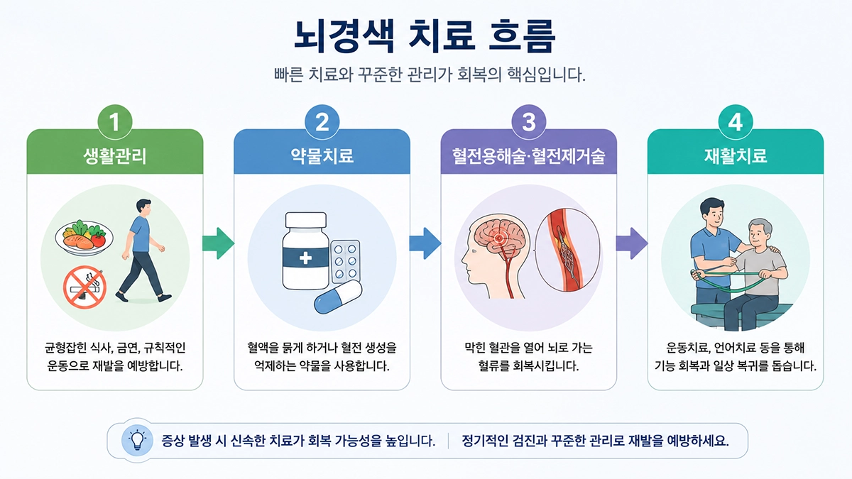 뇌경색 치료와 재활 과정