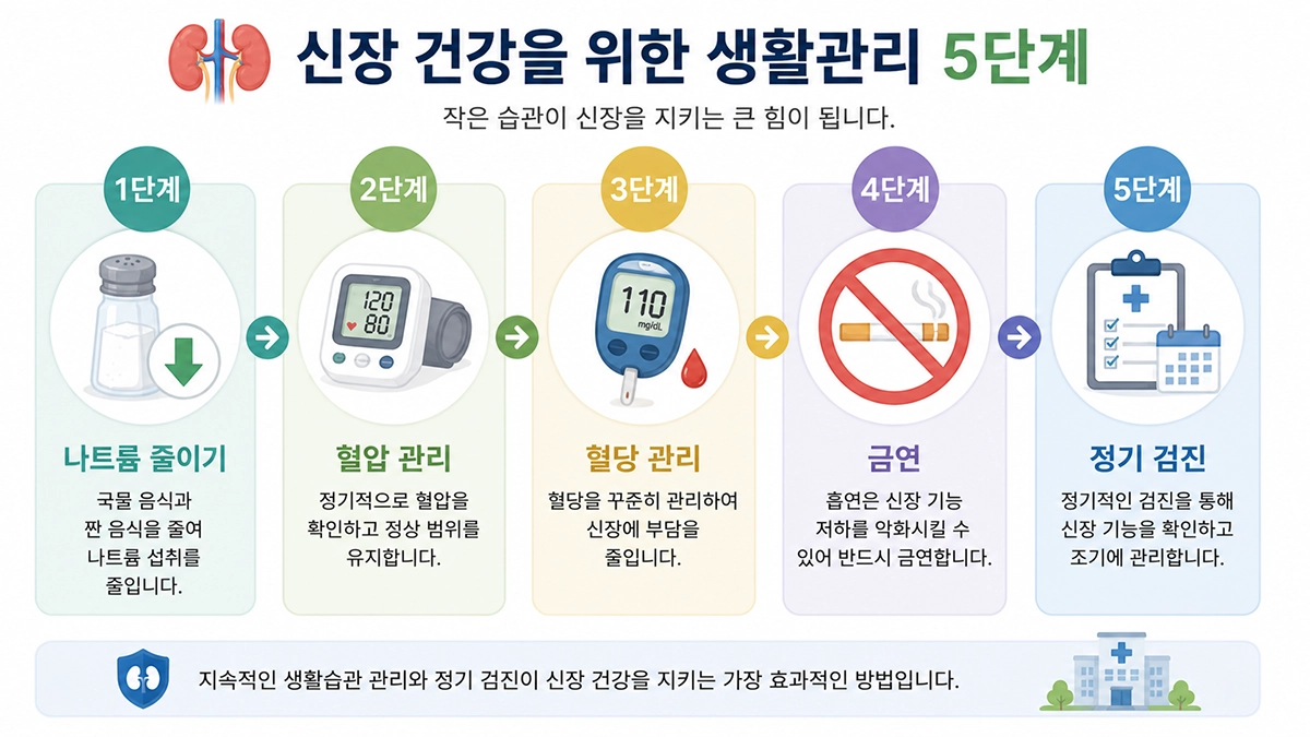 신부전 생활관리 방법과 신장 건강 관리 수칙