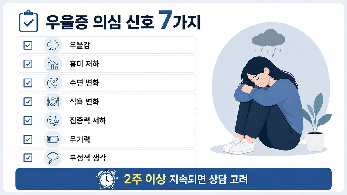 우울증 의심 증상 체크리스트