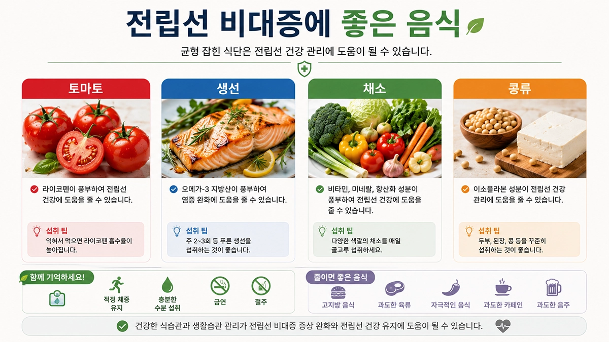 전립선 비대증에 도움이 되는 음식