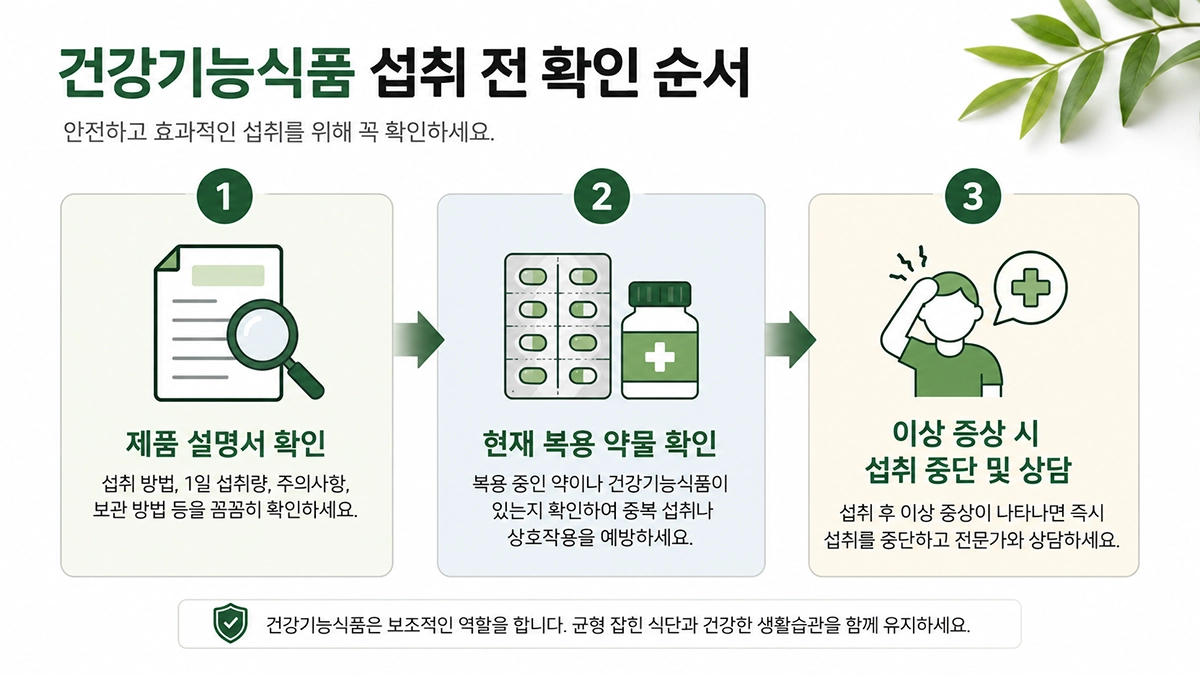 지아잔틴 효능 복용 전 확인 순서 인포그래픽