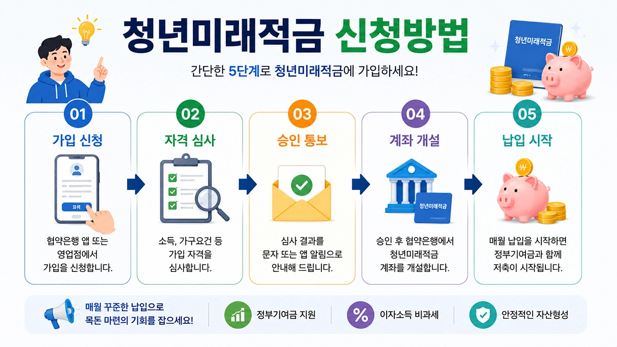 청년미래적금 신청방법 및 신청절차 안내
