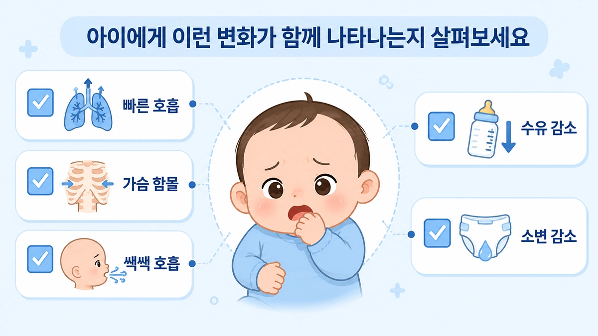 RSV 감염 증상에서 보호자가 확인해야 하는 아기 호흡과 수유 변화 체크리스트