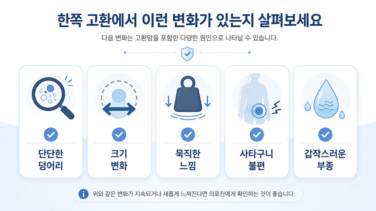 고환암 초기증상과 함께 살펴볼 고환 덩어리, 크기 변화와 불편감 체크 항목